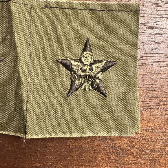VTG New US Army Officer General Staff Insignia Cloth OD Subdued Sew On BDU Y2K - Picture 7 of 11